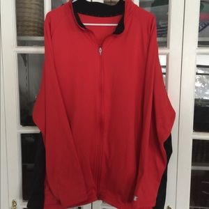 Red and black sweater